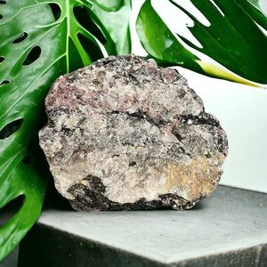 Garnet Matrix Crystal Slab
